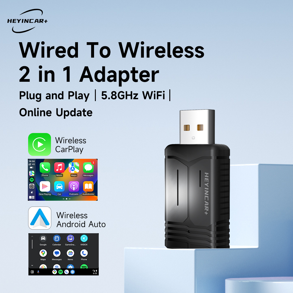 Car Accessories Usa - 2026 NEW Wireless CarPlay Adapter 2-in-1