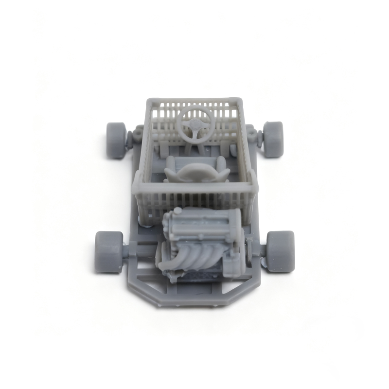 Car Accessories Shop - 1Set 1/64 Scale Shopping Go-kart Raw