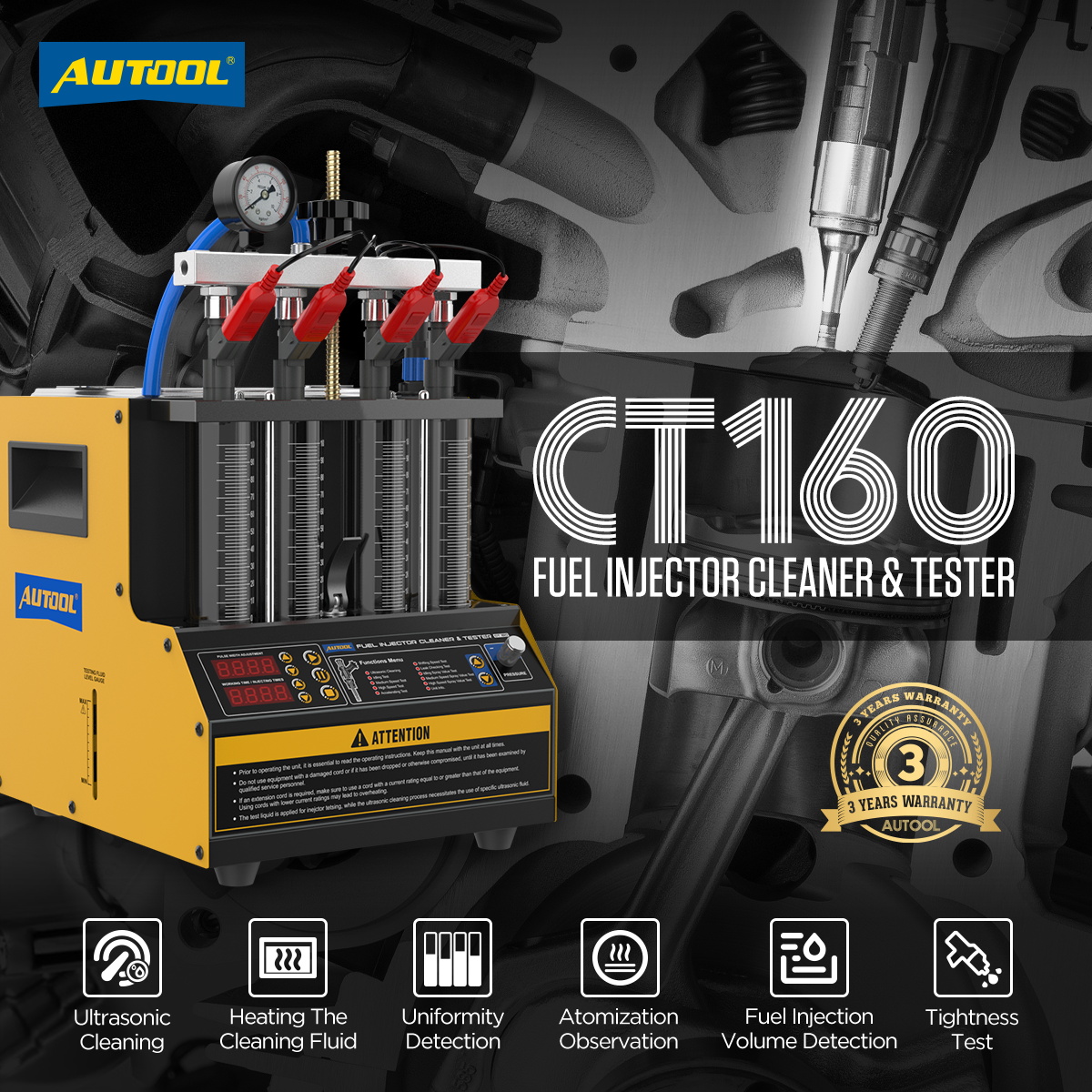 Fuel Injector Cleaner - Wholesale AUTOOL CT160 Fuel Injector Diagnostic