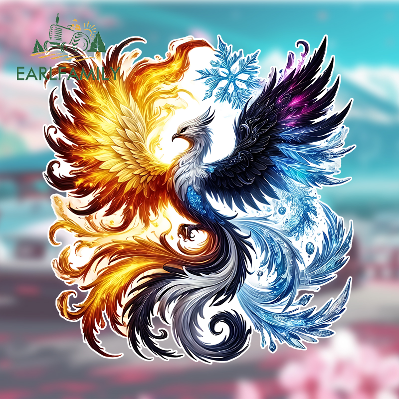 Car Accessories Phoenix - EARLFAMILY Phoenix Car Stickers Fashionable Motorcycle