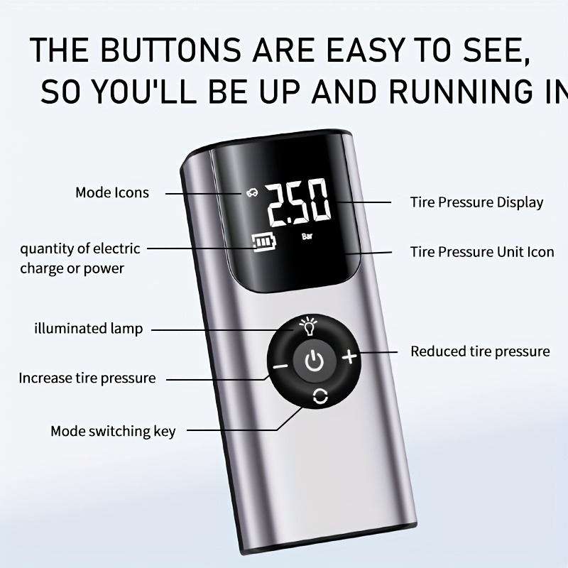 Portable Car Air Pump Tire Inf - đánh giá và giá Car Portable Tire Inflator