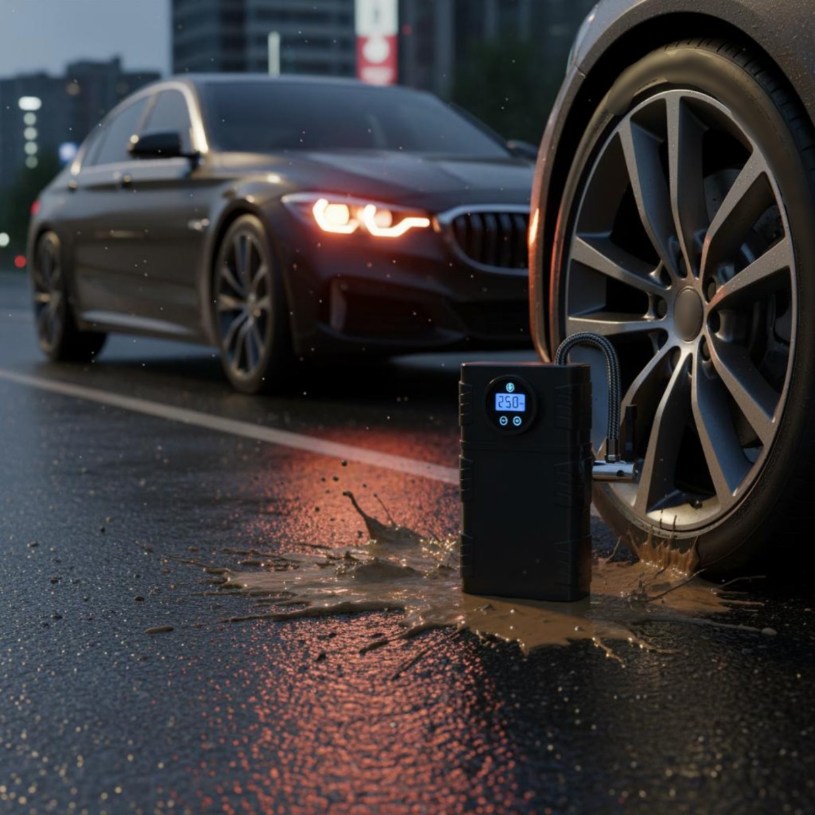 Portable Tire Inflator Cordles - đánh giá và giá Car Portable Tire Inflator