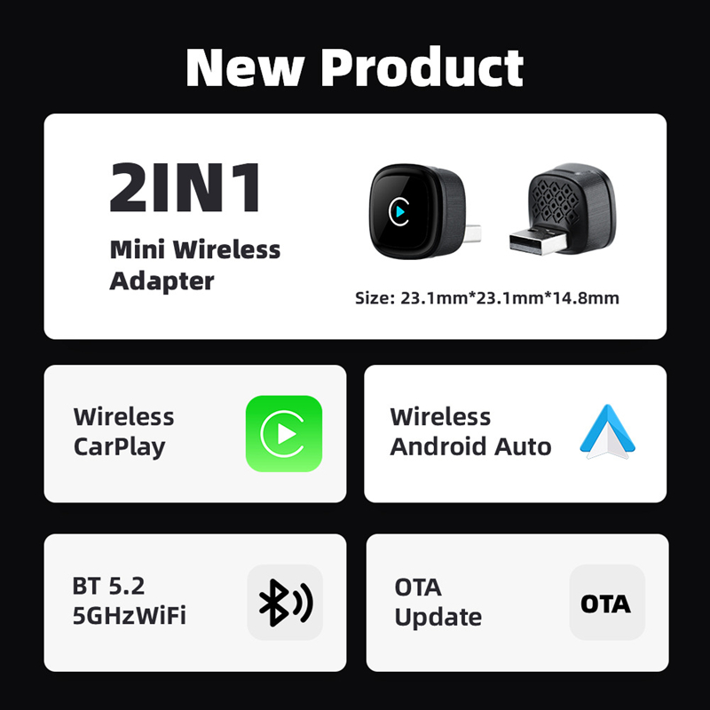 2 in 1 Wireless CarPlay Adapte - đánh giá và giá Car Accessories Usa