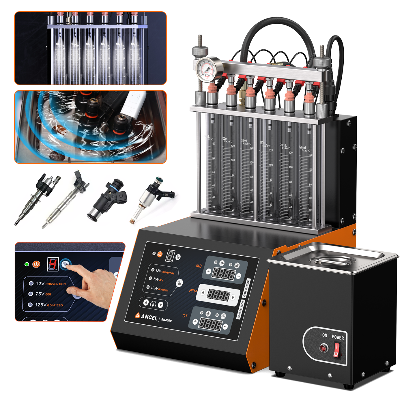 Ancel ANJ600 GDI Piezo Ali Ser - đánh giá và giá Fuel Injector Cleaner