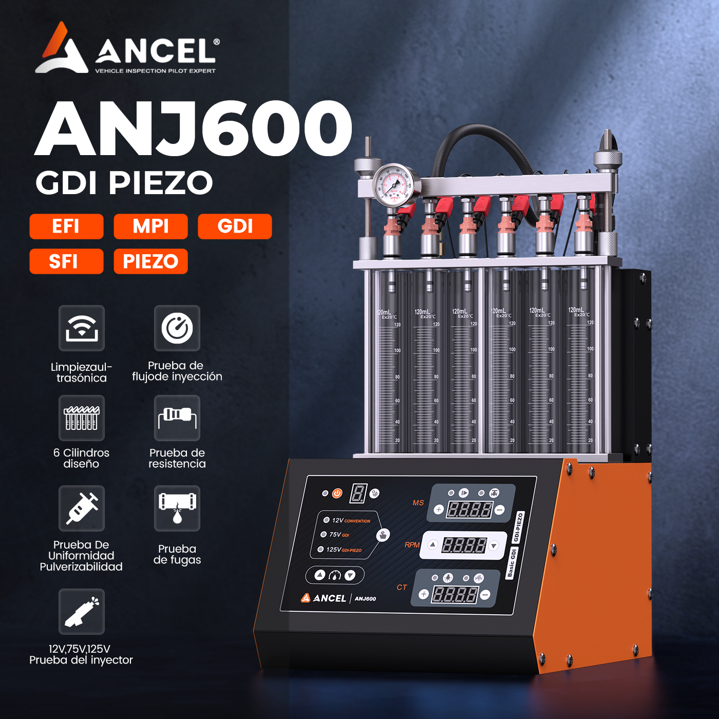Ancel ANJ600 GDI Piezo Ali Ser - đánh giá và giá Fuel Injector Cleaner