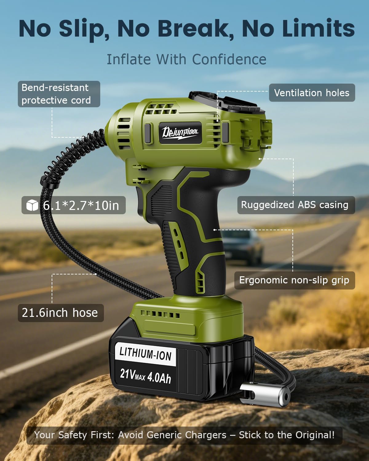 Portable Car Tire Air Compress - đánh giá và giá Car Portable Tire Inflator