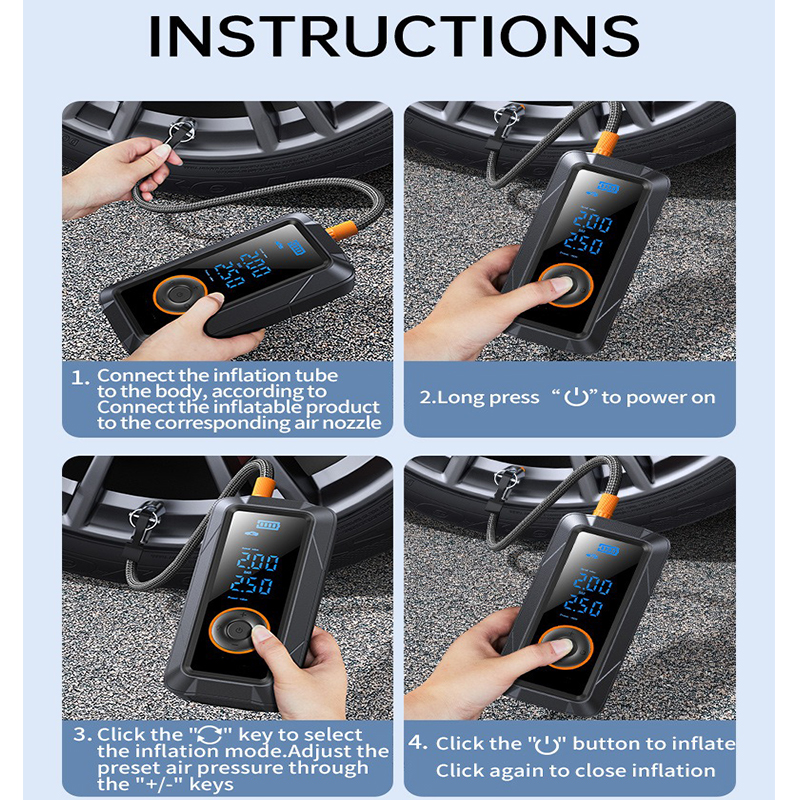 Wireless Car Tire Inflator Car - đánh giá và giá Car Portable Tire Inflator