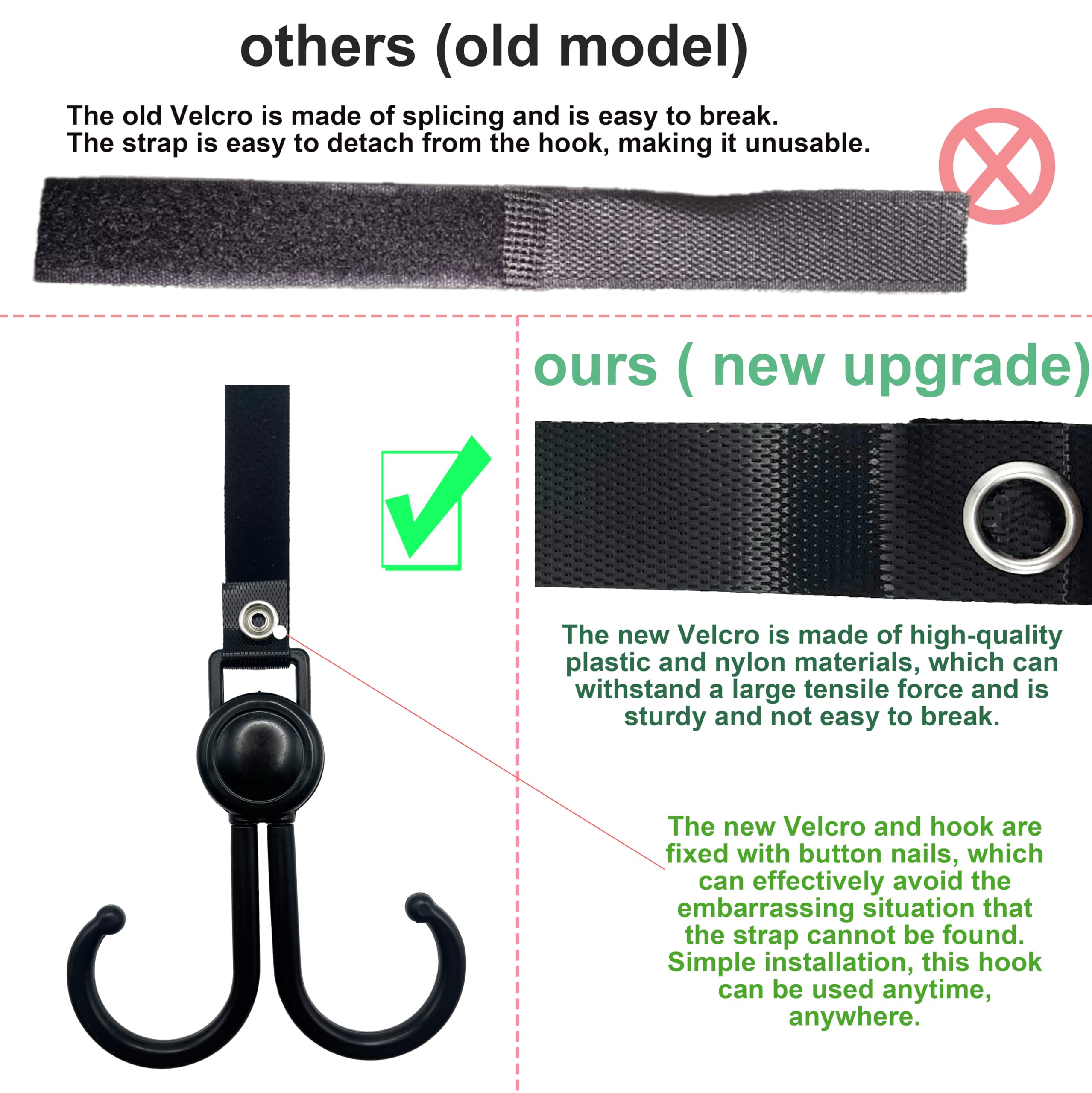 2PCS Hooks for Stroller Car Sh - đánh giá và giá Car Accessories Shop