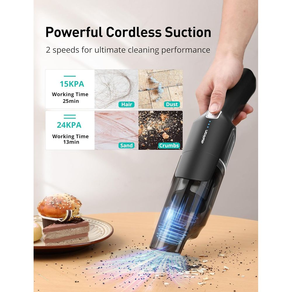 2-Speed Portable Rechargeable  - đánh giá và giá Car Vacuum Cleaner