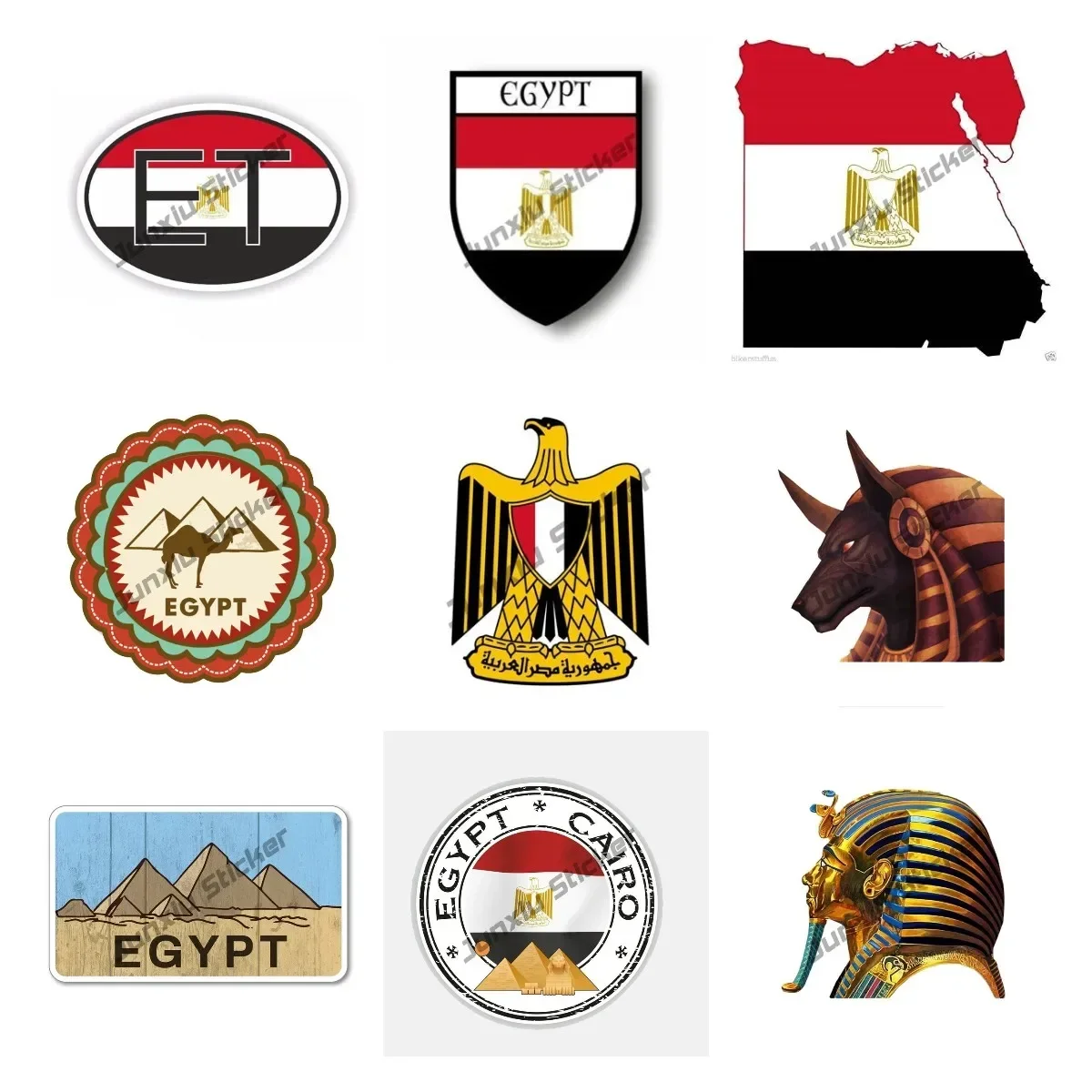 Egypt Flag Decal Sticker Egypt - đánh giá và giá Car Accessories Egypt