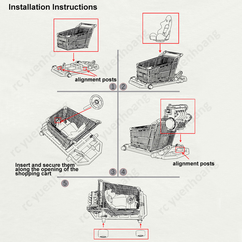 1Set 1/64 Scale Shopping Go-ka - đánh giá và giá Car Accessories Shop