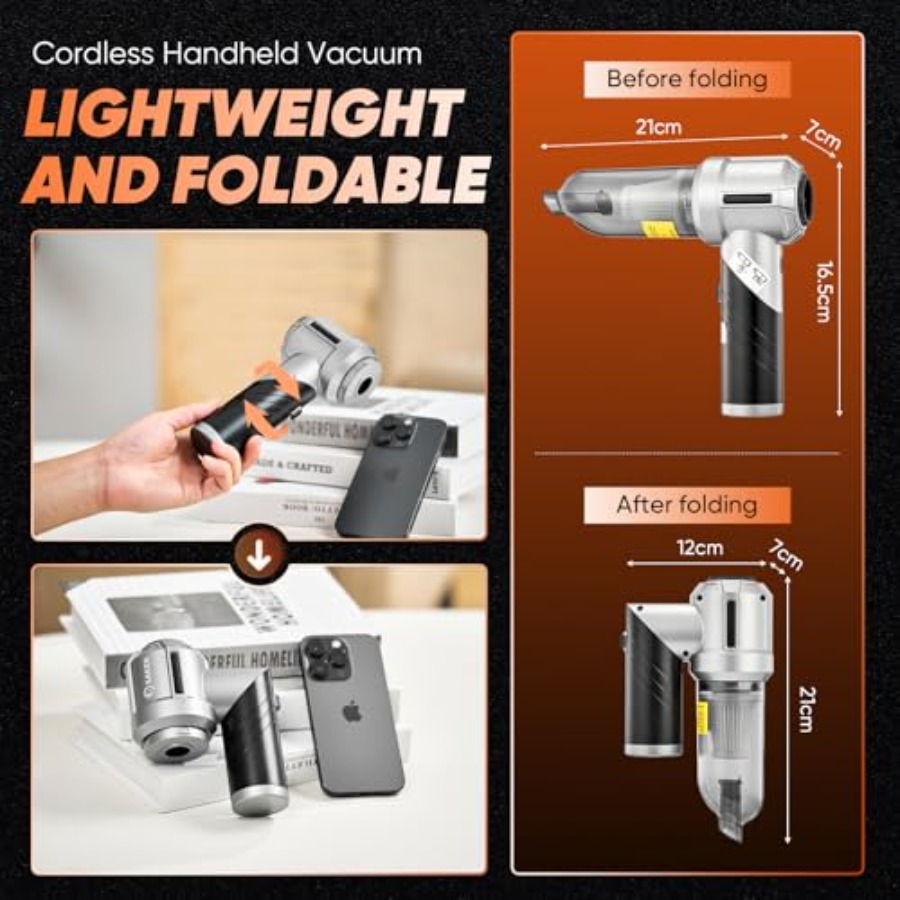 Portable Handheld Vacuum Cordl - đánh giá và giá Car Vacuum Cleaner