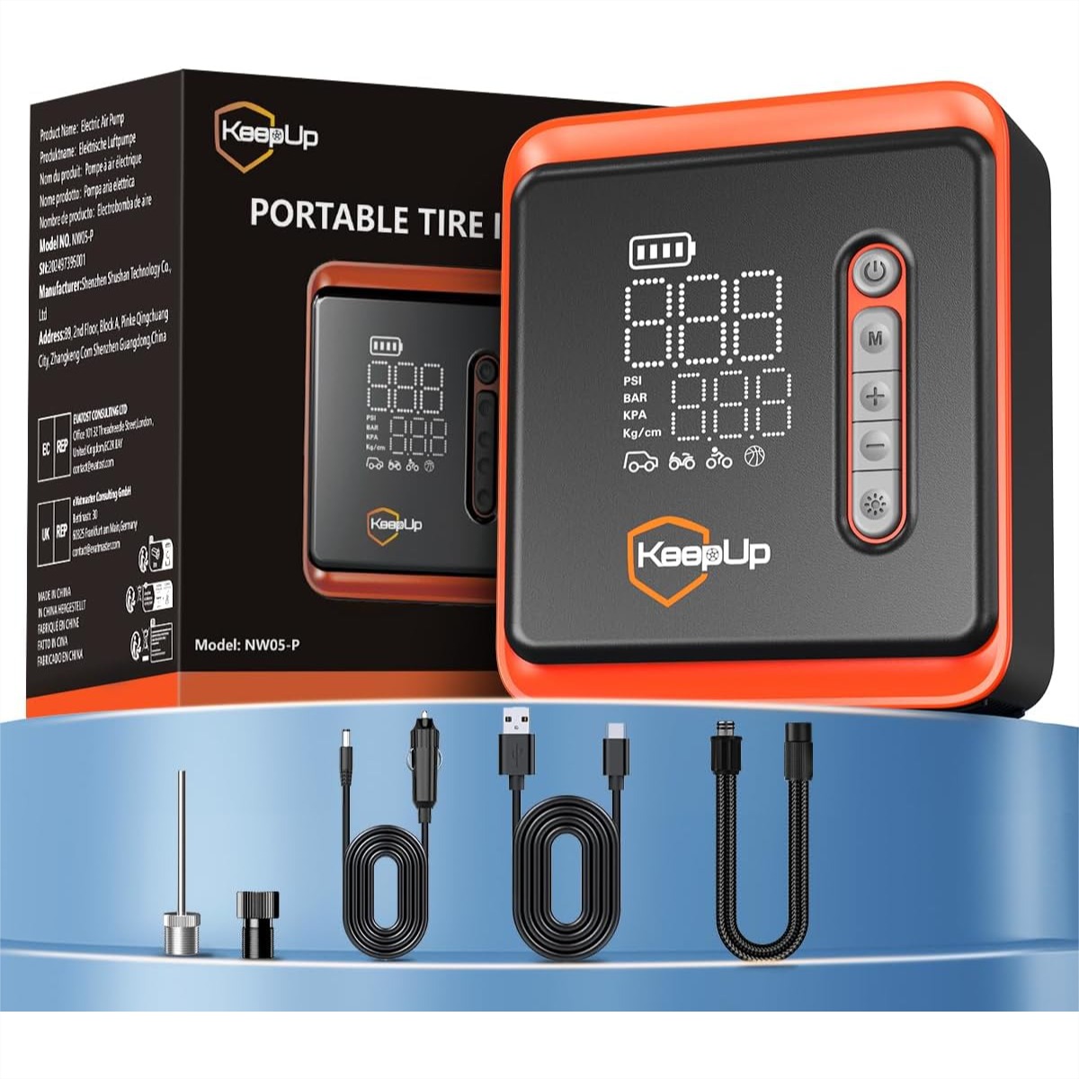 Tire Inflator Portable Air Com - đánh giá và giá Car Portable Tire Inflator