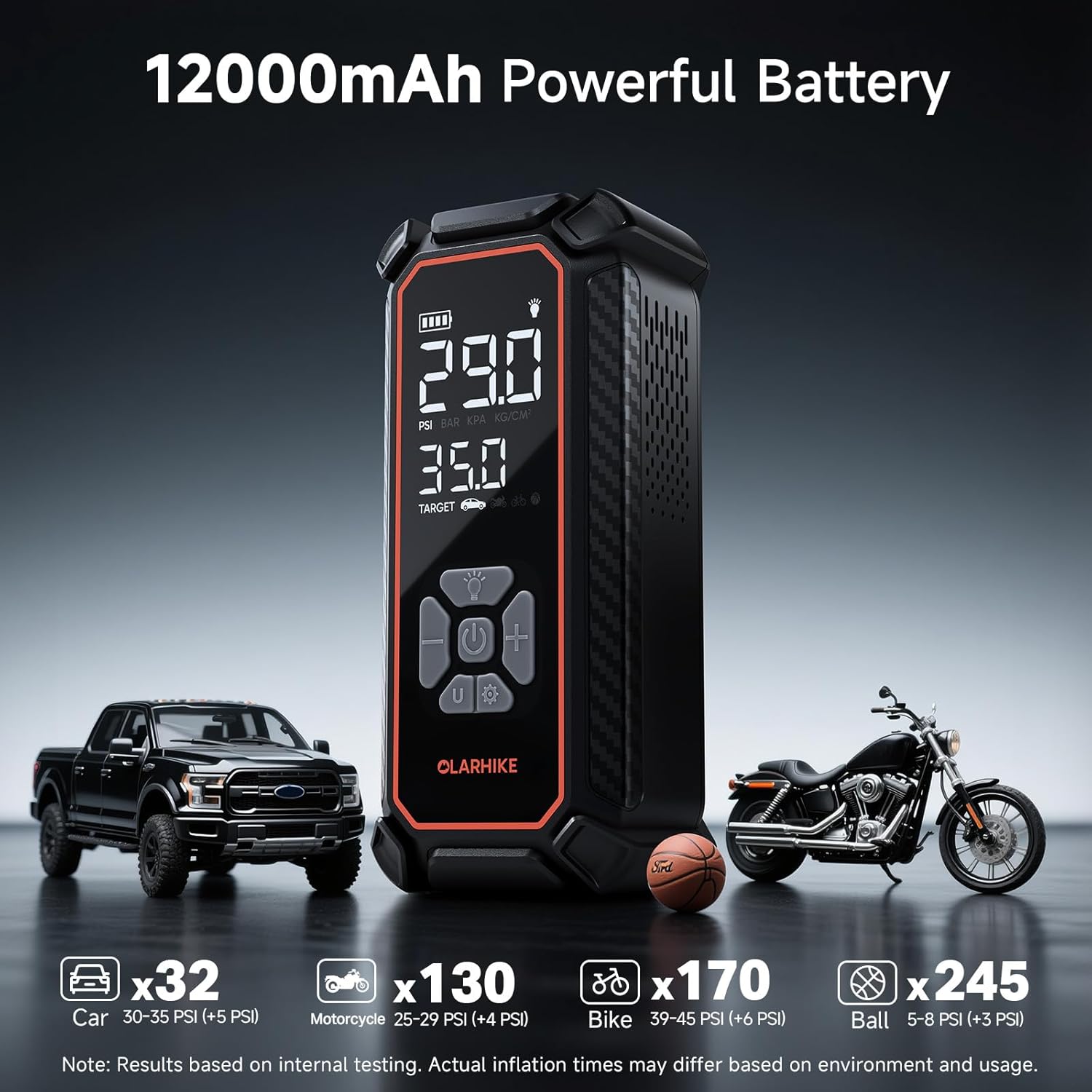 Portable Cordless Tire Inflato - đánh giá và giá Car Portable Tire Inflator