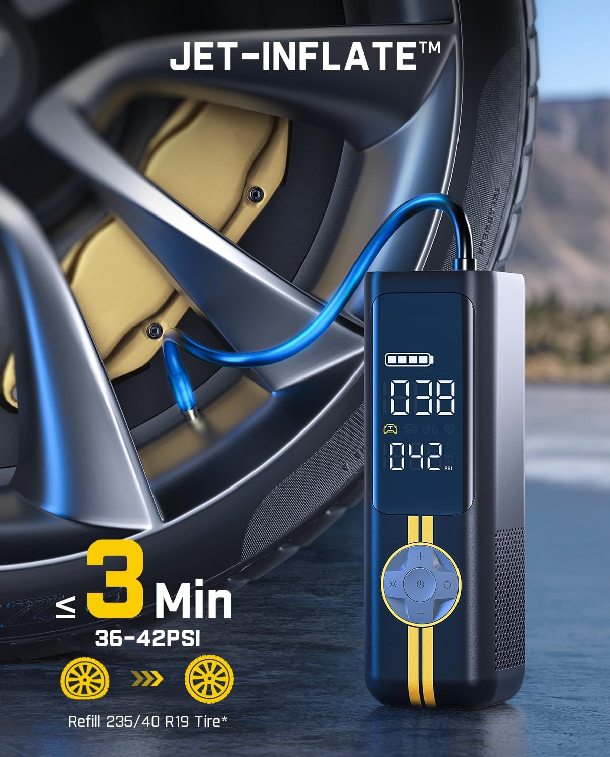 X8 APEX EV Tire Inflator Porta - đánh giá và giá Car Portable Tire Inflator