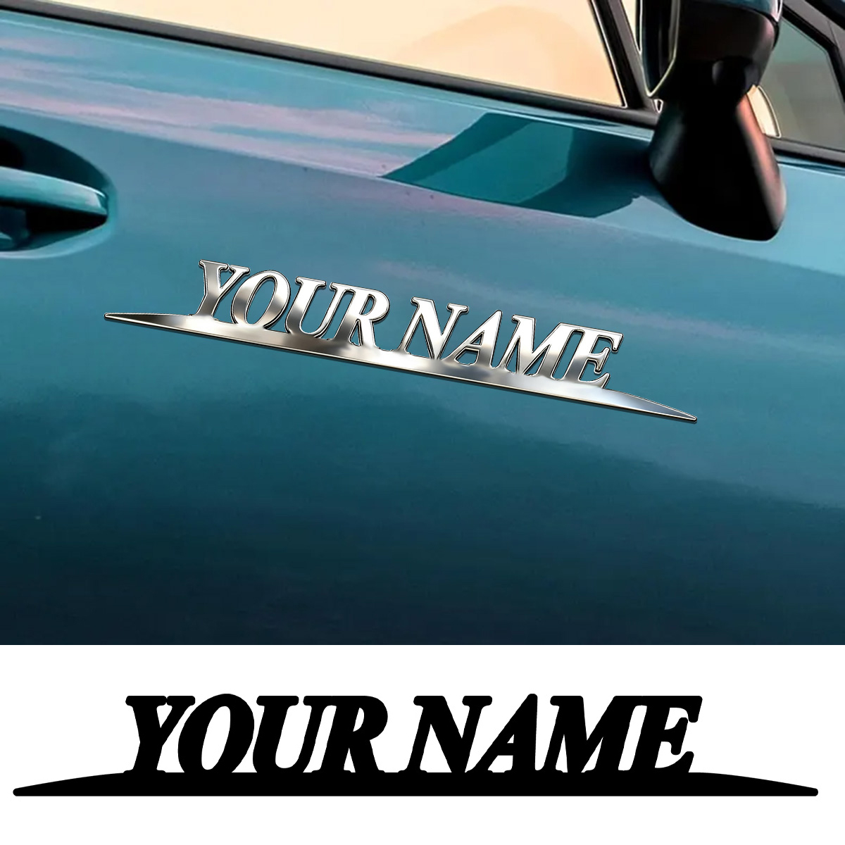 Metal Trendy YOUR NAME Sticker - đánh giá và giá Car Accessories Xmas