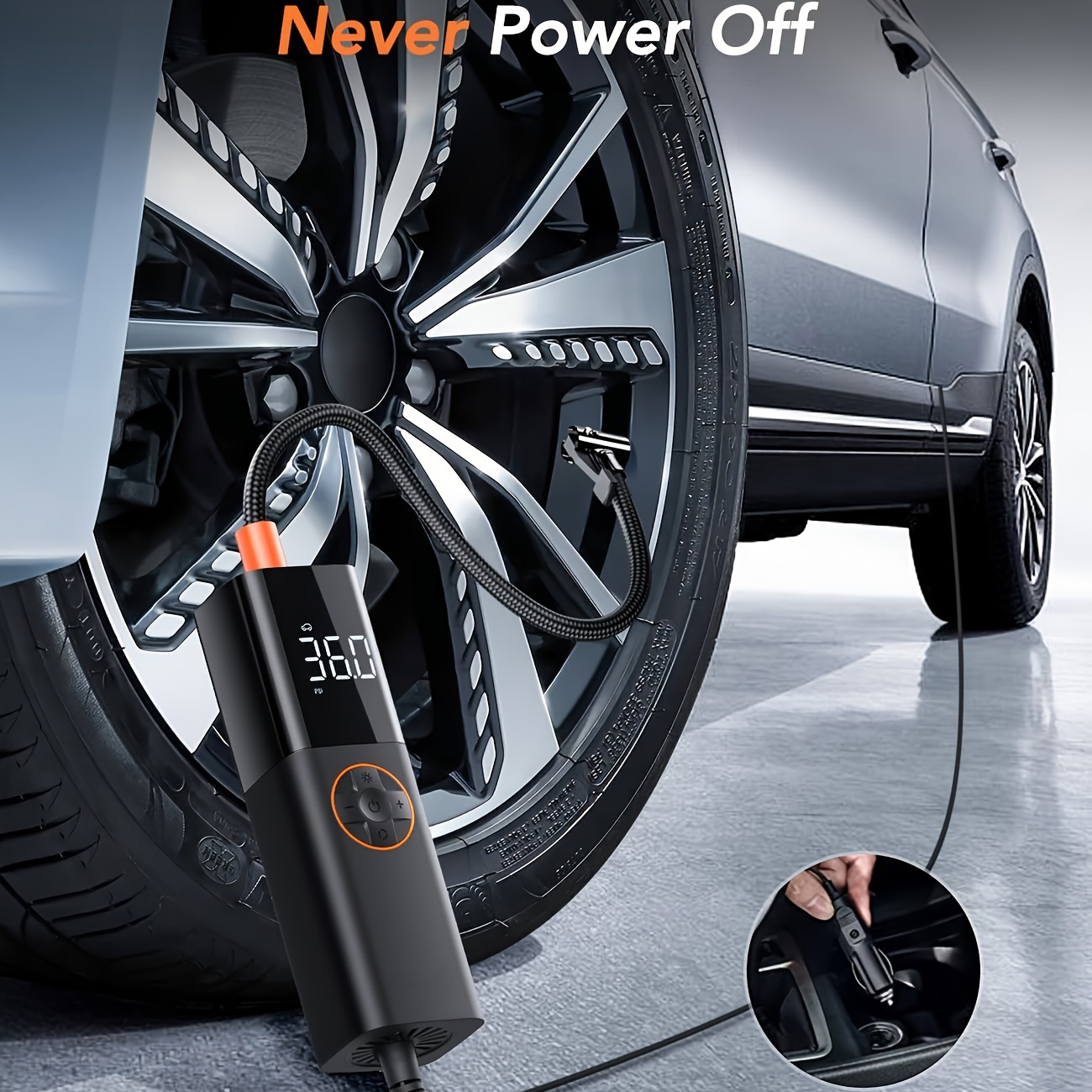 DC12V Corded Car Air Pump Car  - đánh giá và giá Car Portable Tire Inflator