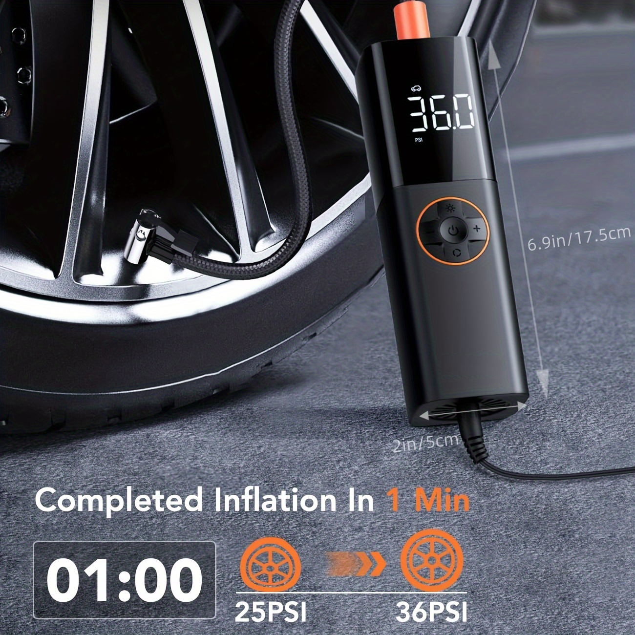 DC12V Corded Car Air Pump Car  - đánh giá và giá Car Portable Tire Inflator