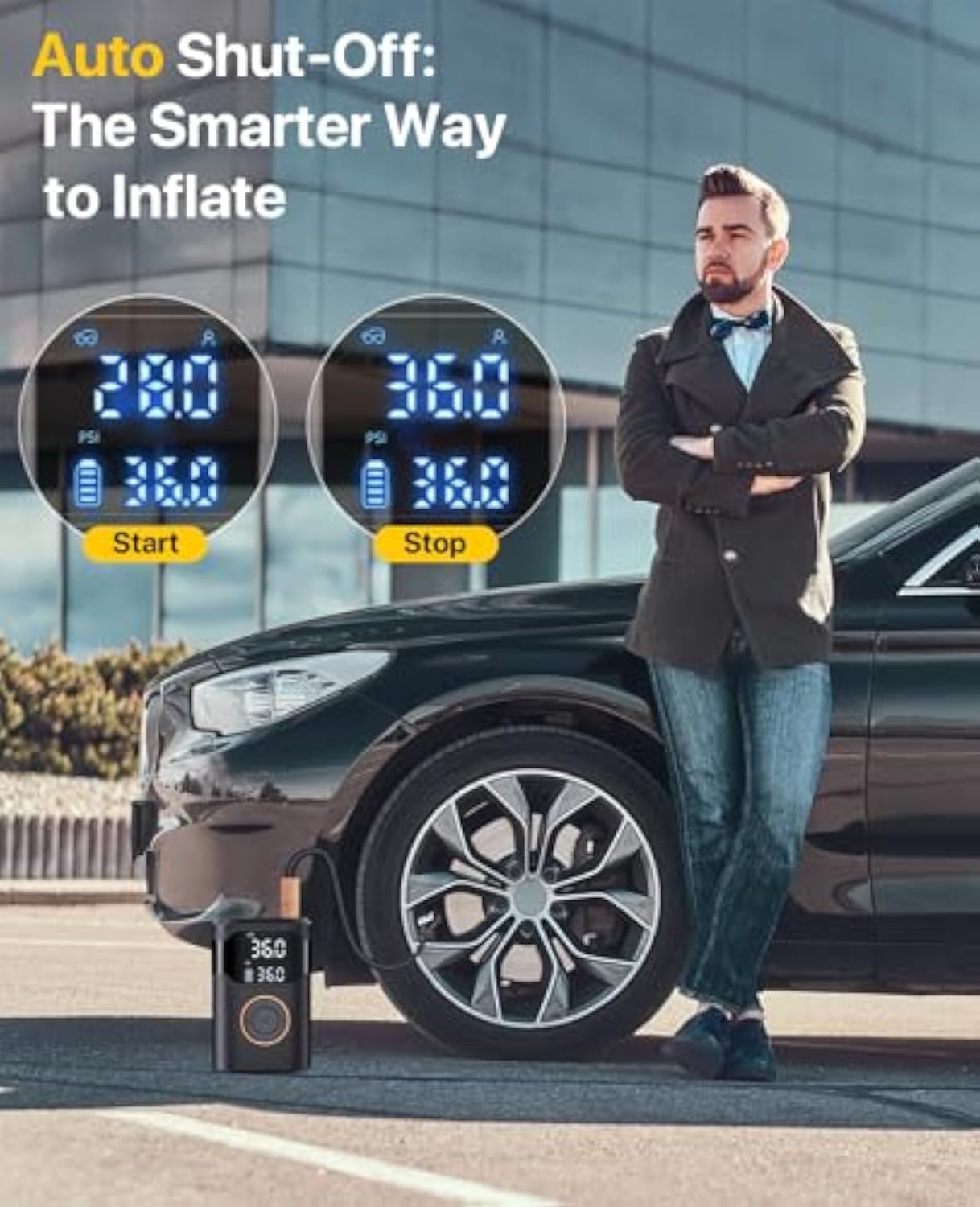 Automatic Rechargeable Electri - đánh giá và giá Car Portable Tire Inflator