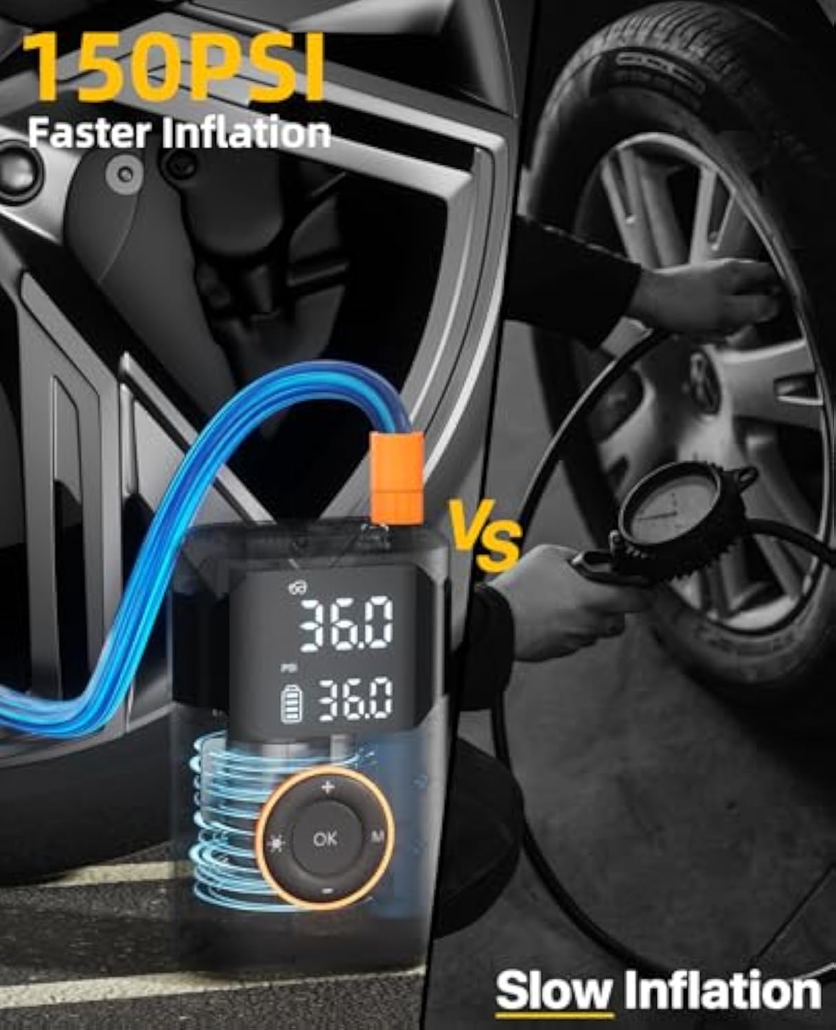 Automatic Rechargeable Electri - đánh giá và giá Car Portable Tire Inflator
