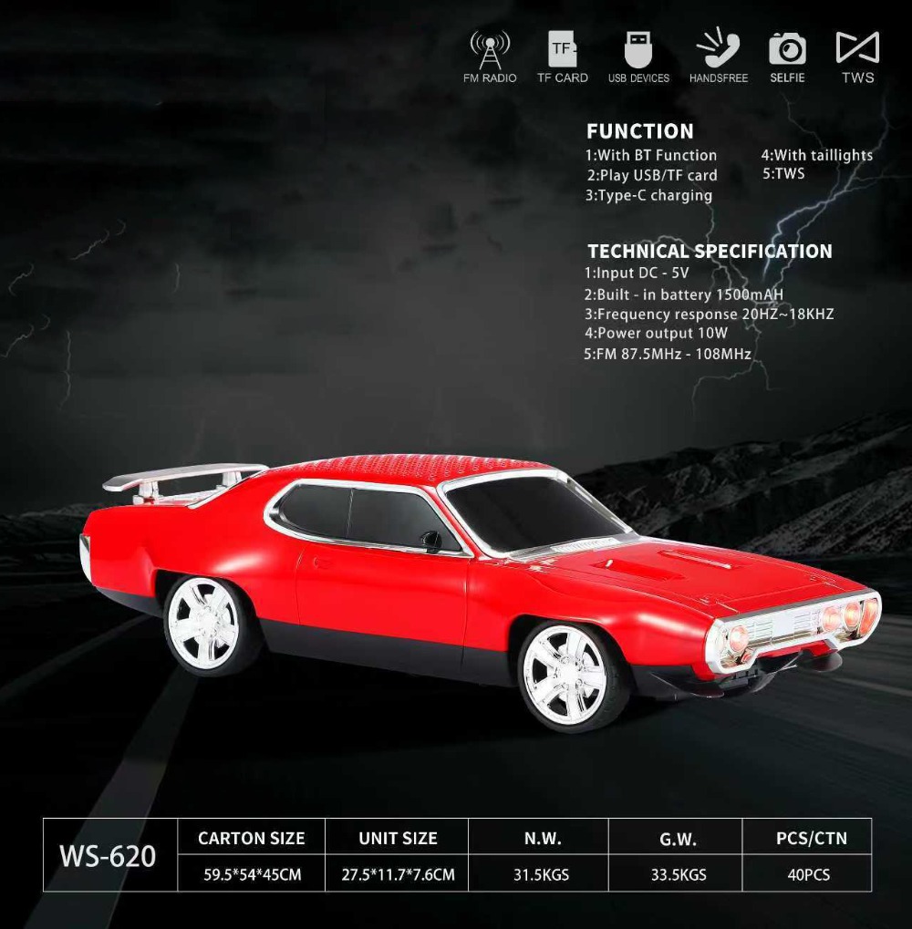 WS-620 Retro Car Shape Bluetoo - đánh giá và giá Car Accessories Amazon