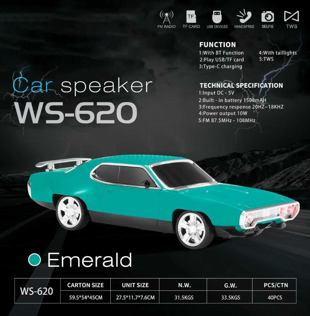WS-620 Retro Car Shape Bluetoo - đánh giá và giá Car Accessories Amazon