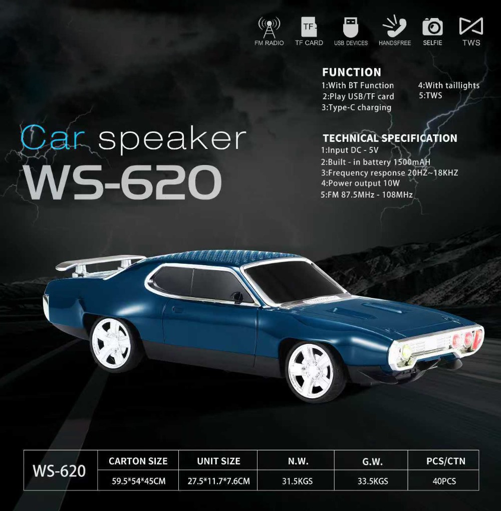 WS-620 Retro Car Shape Bluetoo - đánh giá và giá Car Accessories Amazon