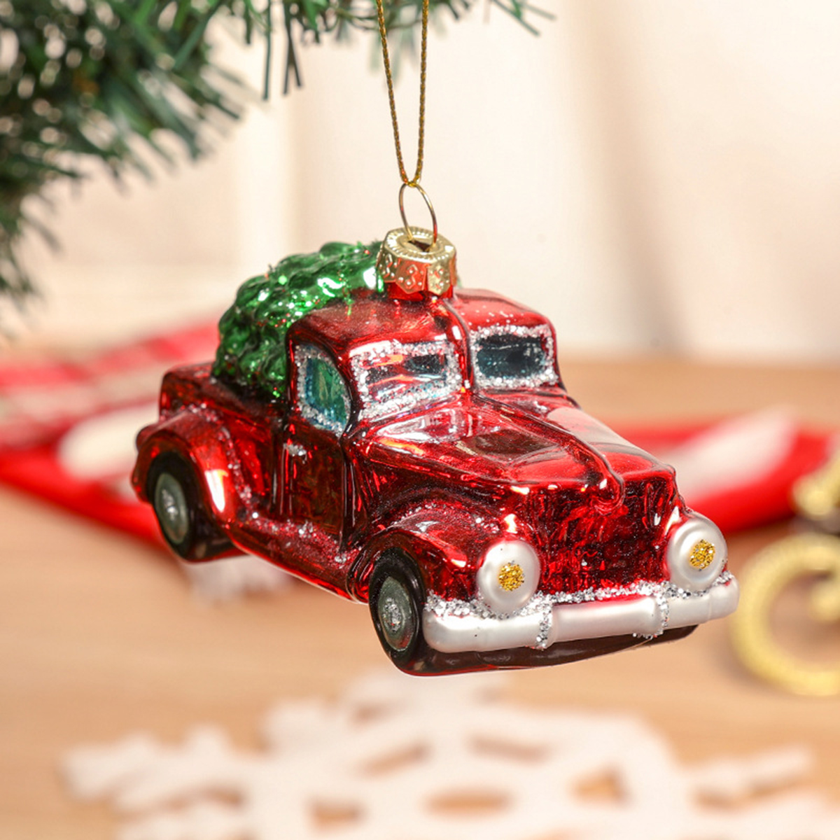 Hand-blown Glass Christmas Tru - đánh giá và giá Car Accessories Xmas