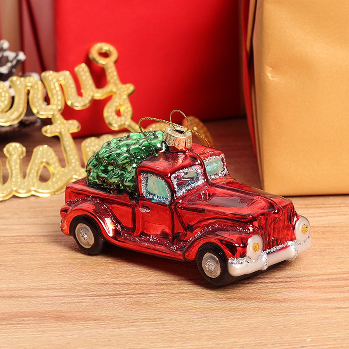 Hand-blown Glass Christmas Tru - đánh giá và giá Car Accessories Xmas