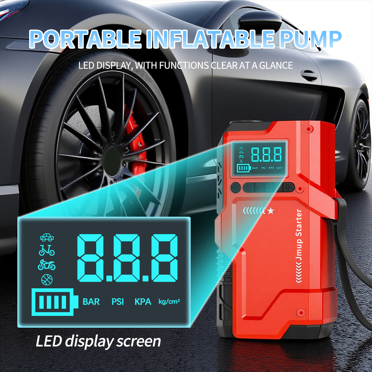 Multifunctional automatic tire - đánh giá và giá Tire Pressure Monitor