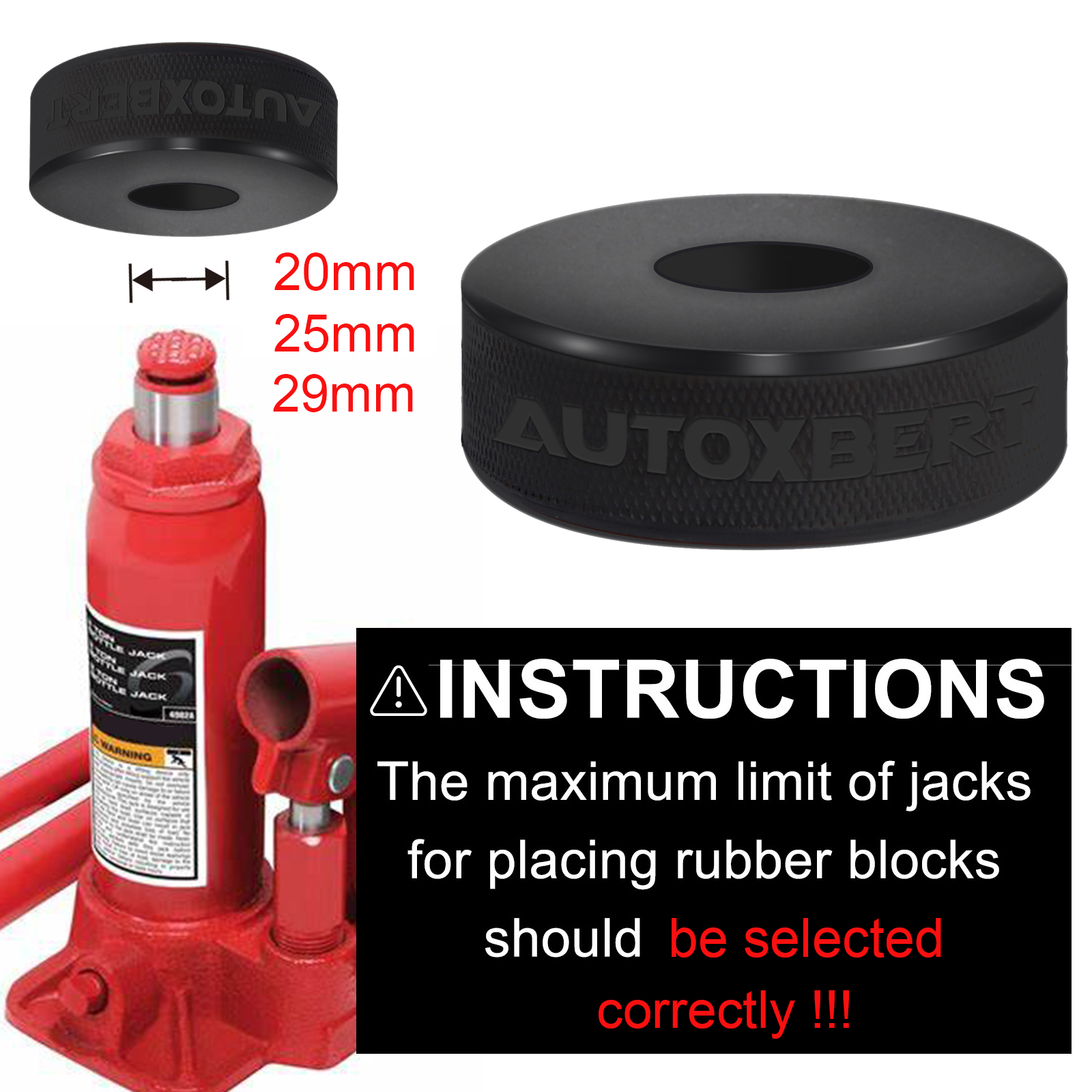 Rubber Bottle Jack Pad Support - đánh giá và giá Car Accessories Shop