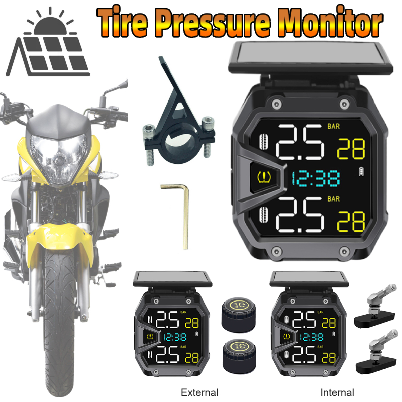 Motorcycle TPMS Solar Power Bi - đánh giá và giá Tire Pressure Monitor