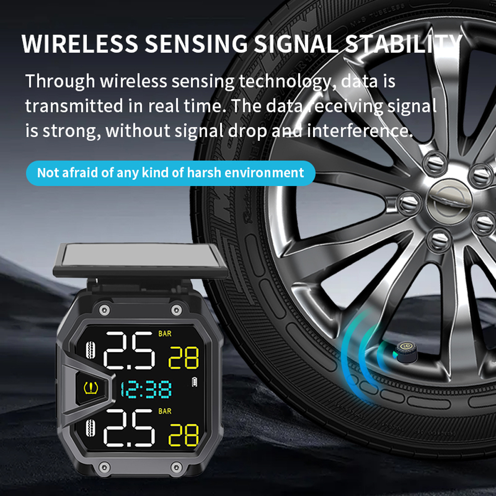 Motorcycle TPMS Solar Power Bi - đánh giá và giá Tire Pressure Monitor