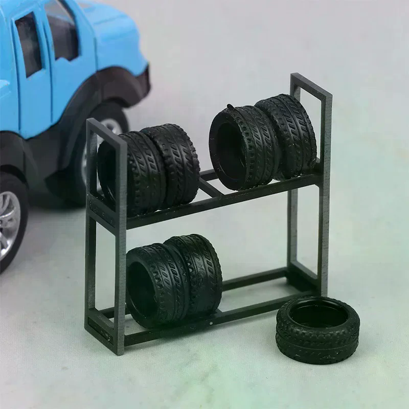 1:64 Scale Tire Rack Display H - đánh giá và giá Car Accessories Shop