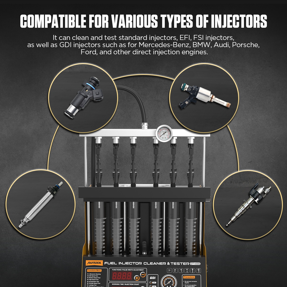 AUTOOL CT400 GDI EFI FEI Injec - đánh giá và giá Fuel Injector Cleaner