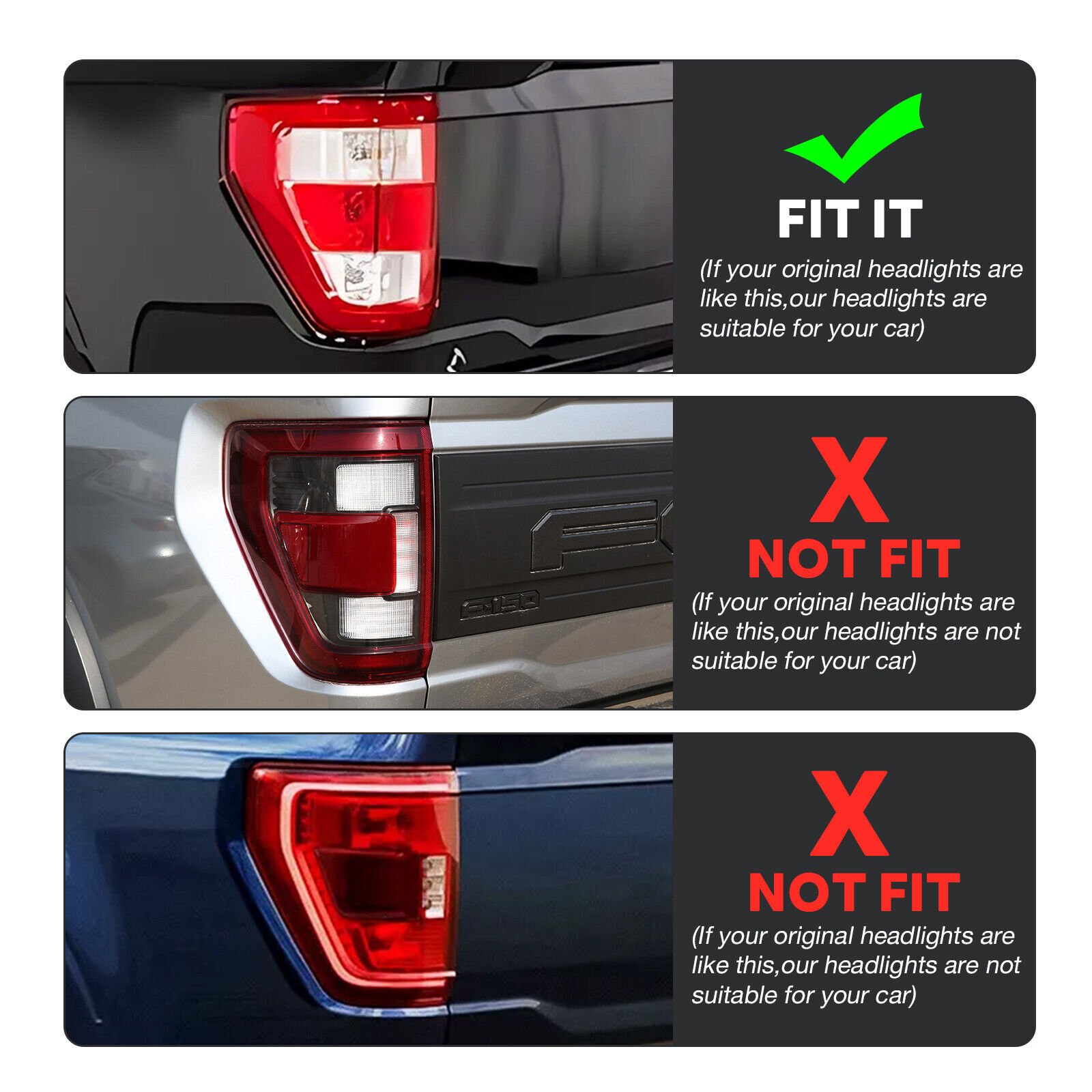 LED Tail Lights Fit For Ford F - đánh giá và giá Car Accessories Xl6
