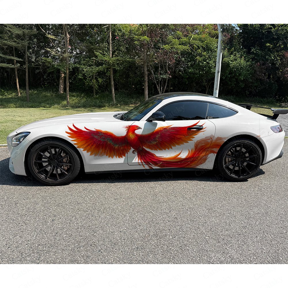 2pcs Fiery Phoenix Car Side Wr - đánh giá và giá Car Accessories Phoenix