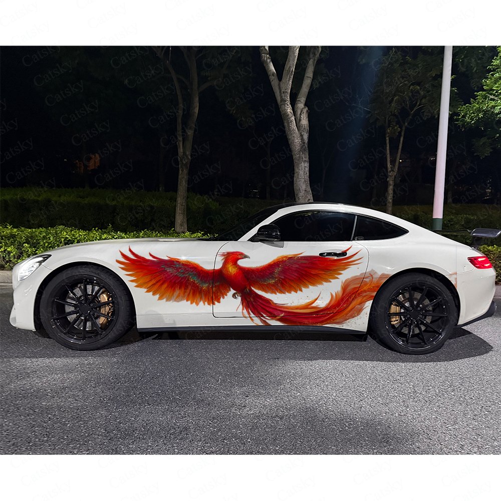 2pcs Fiery Phoenix Car Side Wr - đánh giá và giá Car Accessories Phoenix