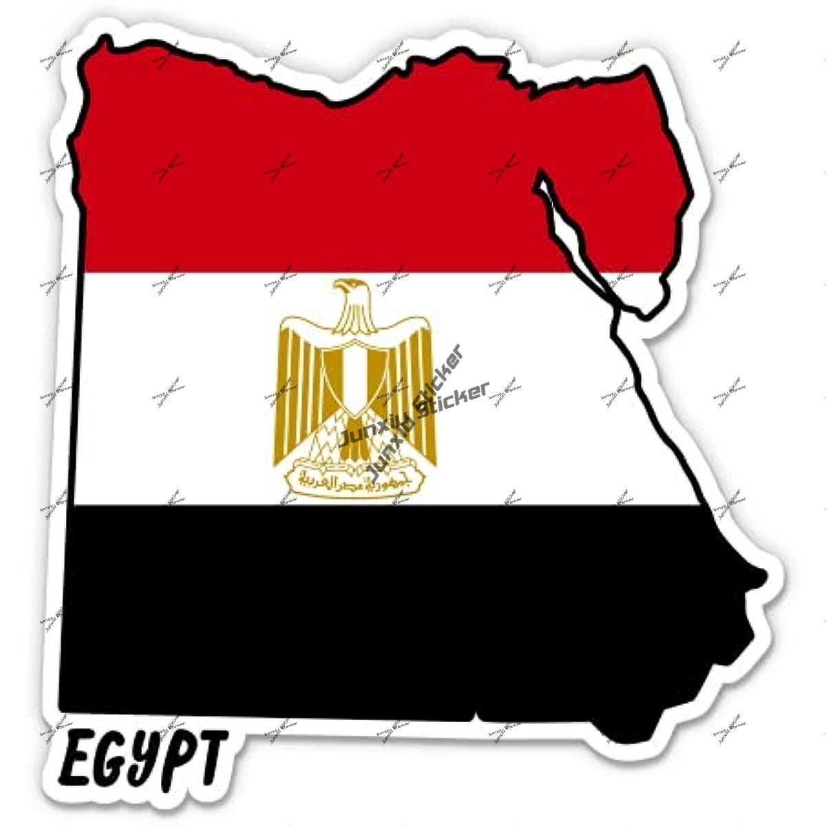 Egypt Decal Egypt Map with Fla - đánh giá và giá Car Accessories Egypt